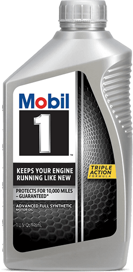 Bottle of Mobil 1 Motor Oil