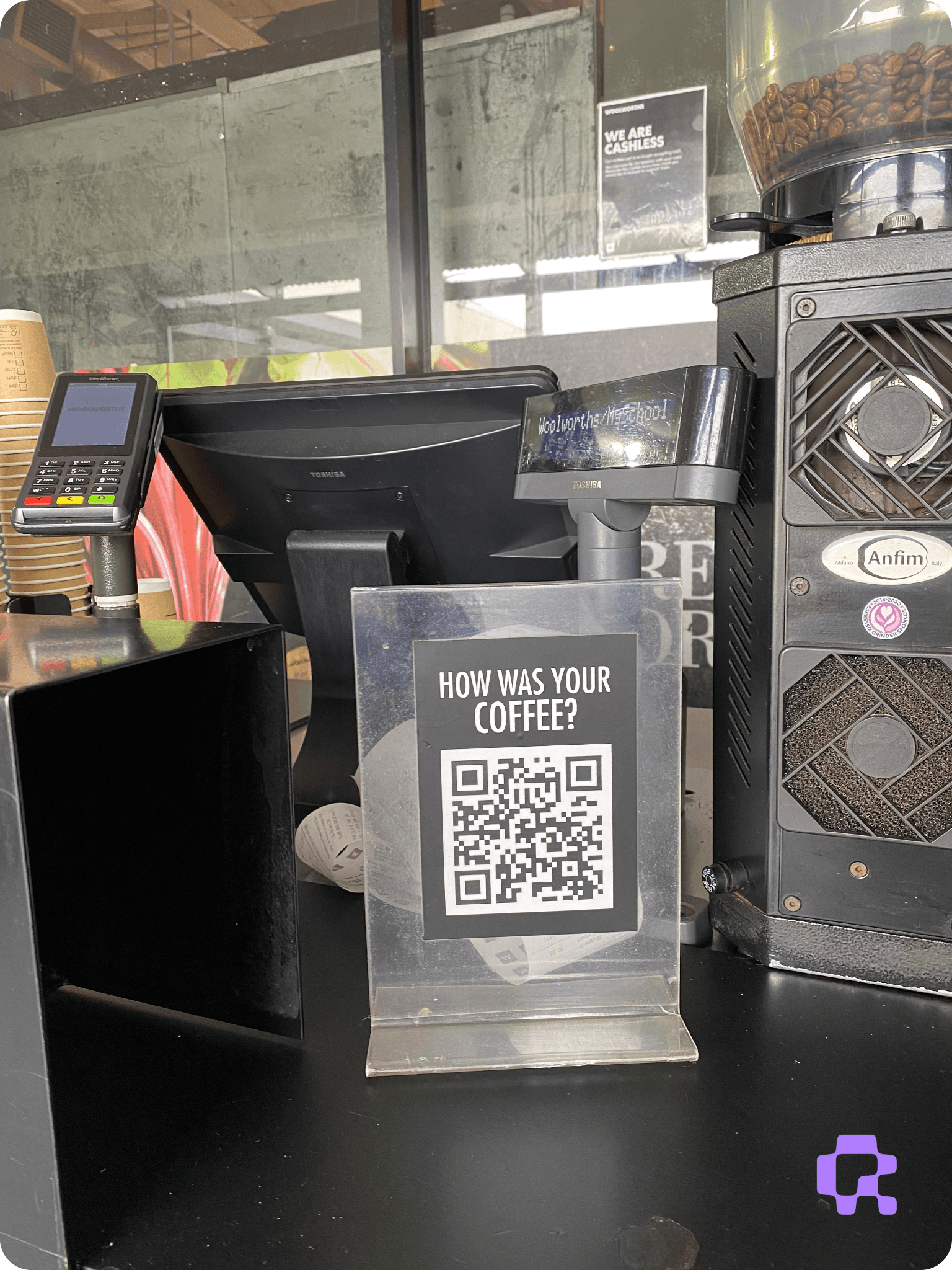 QR Code Myths | Are QR Codes safe? | QR Code for Coffee shop | Woolworths cafe South Africa | QR-Codes.com