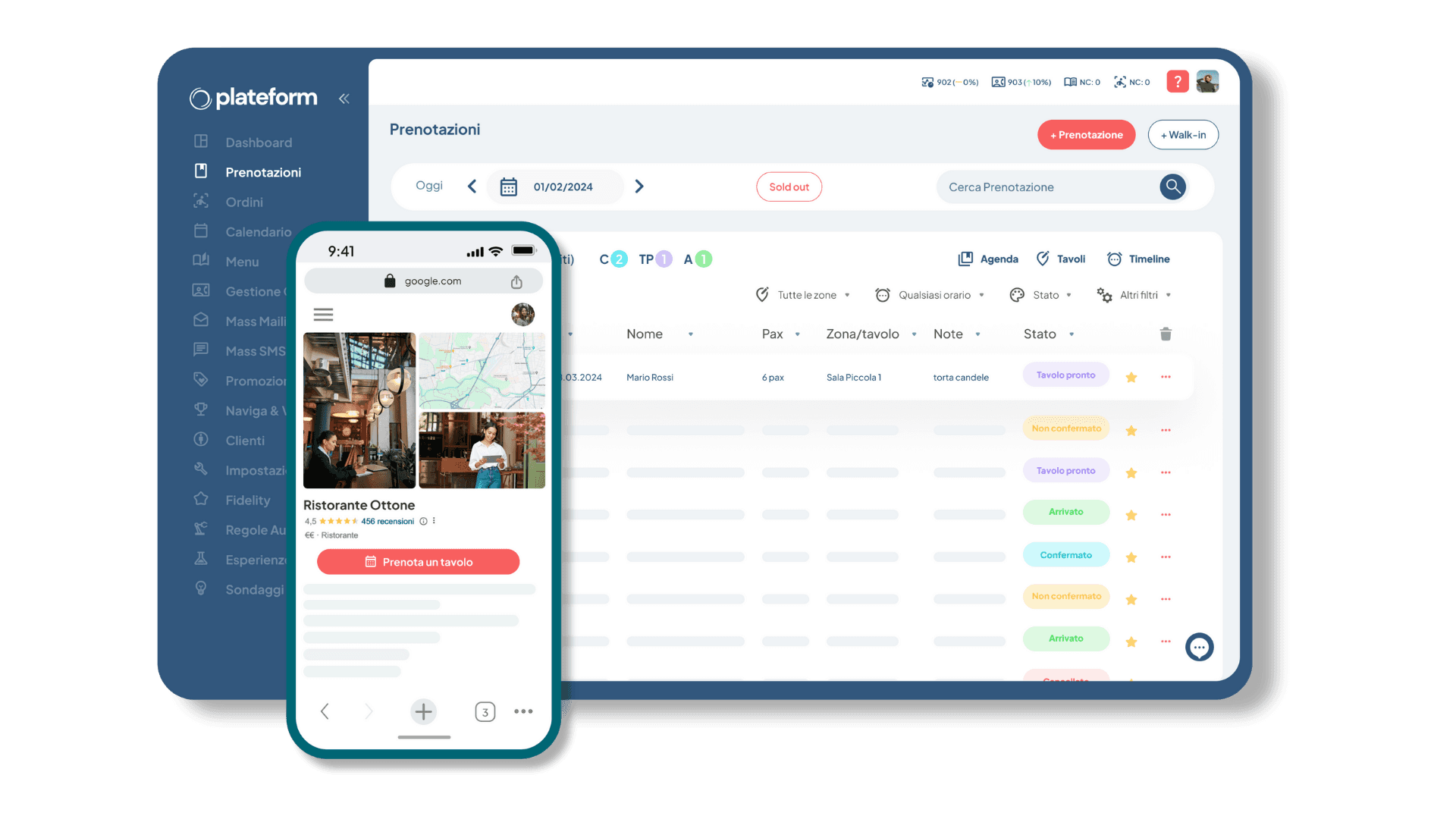 software gestione prenotazioni ristorante