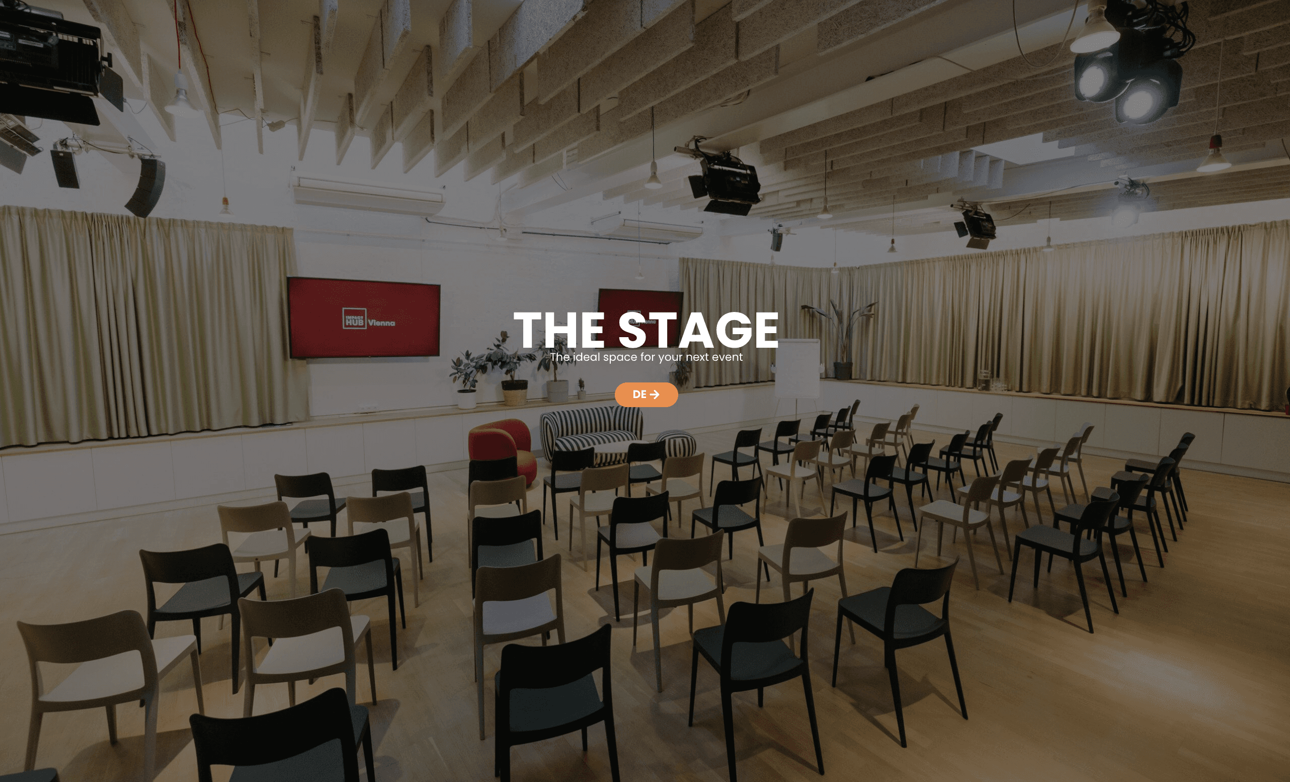 a building with trees and plants