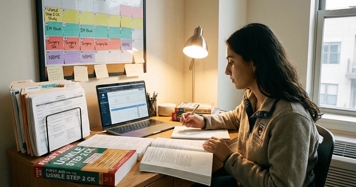 Cover: Step 2 Study Plan: How to Structure Your Dedicated USMLE Step 2 CK Prep Block (2026)