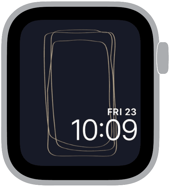 an apple watch face from the midcentury modern collection