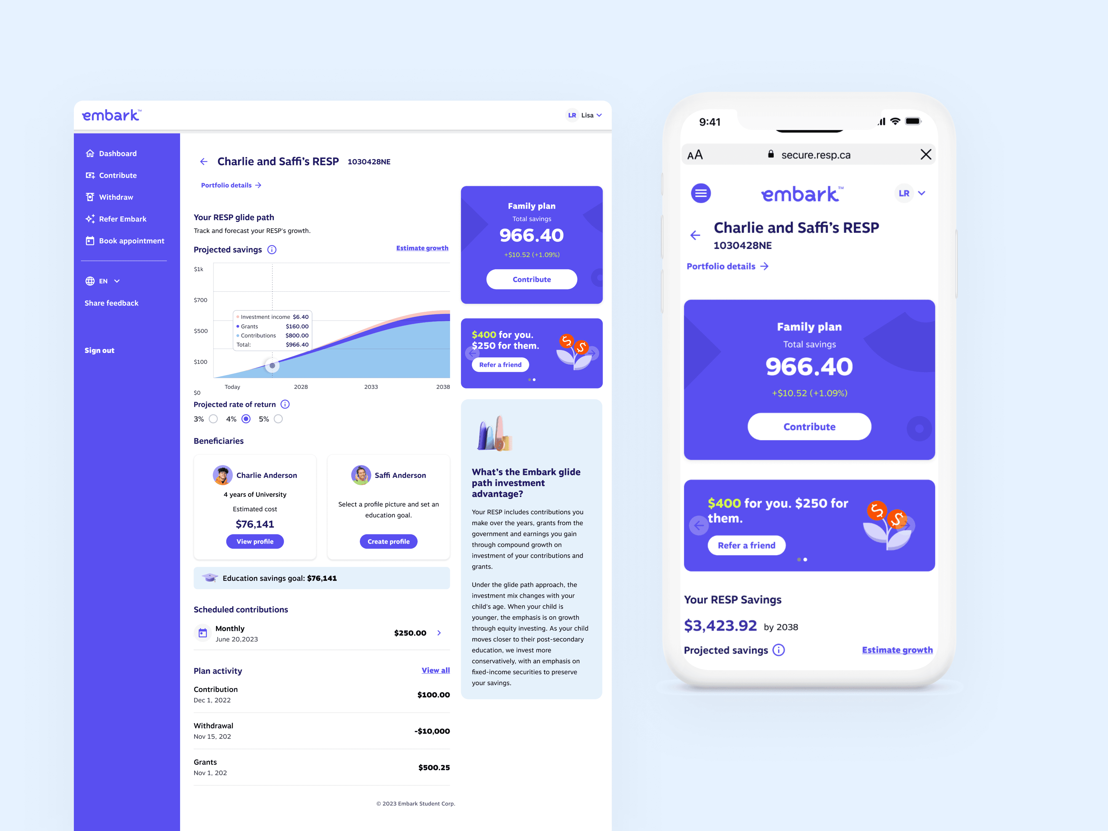 Embark is Canada's trusted RESP provider, offering expert advice on RESP Canada savings, registered education savings plans, and flexible RESP plans.