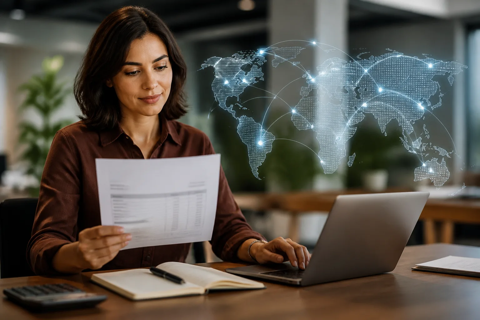 Which Dubai License Lets You Invoice Internationally beside a tax filing dashboard and a document