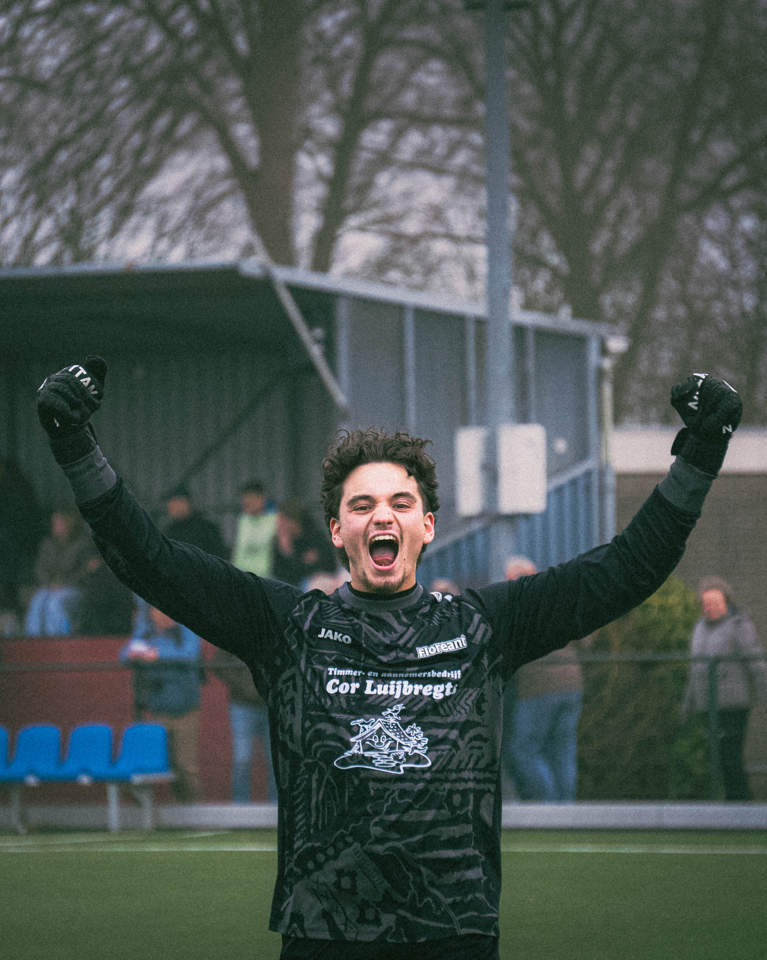 Man Wearing Black Coat