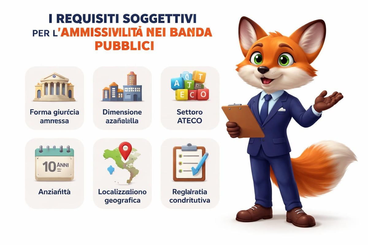 Requisiti soggettivi ammissibilità bandi