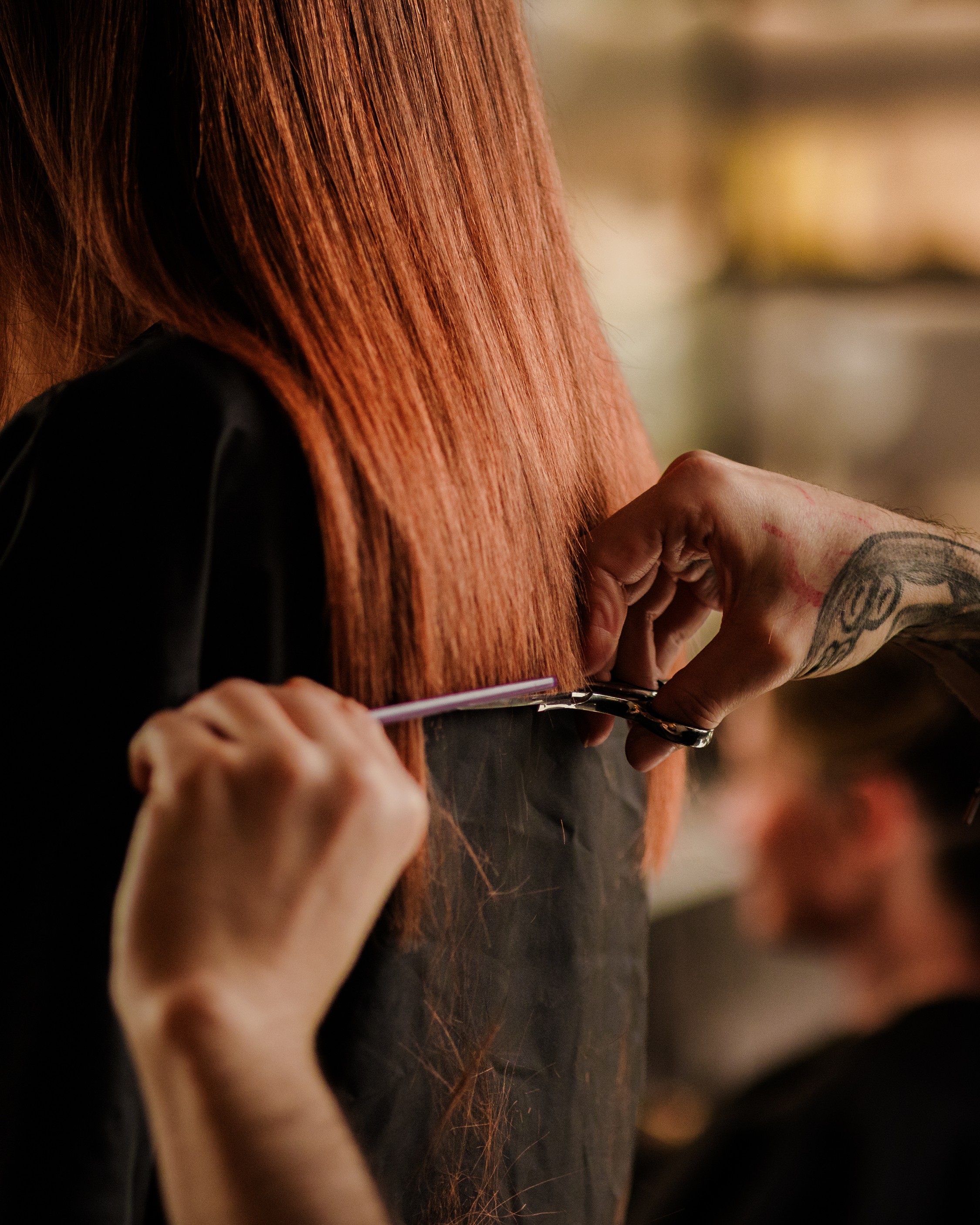 Precision hair cutting at Emma Loen