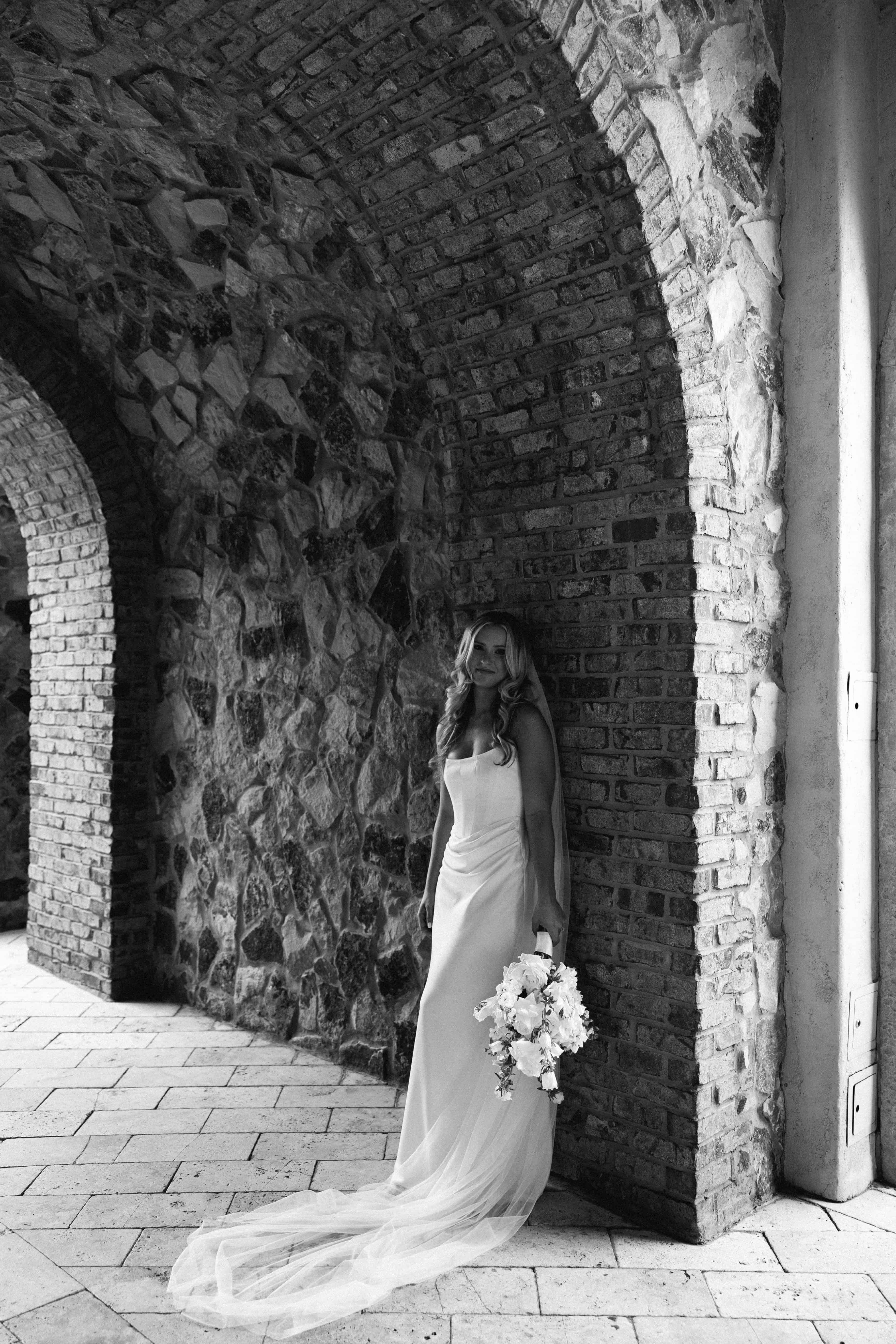 photograph of the bella collina bride
