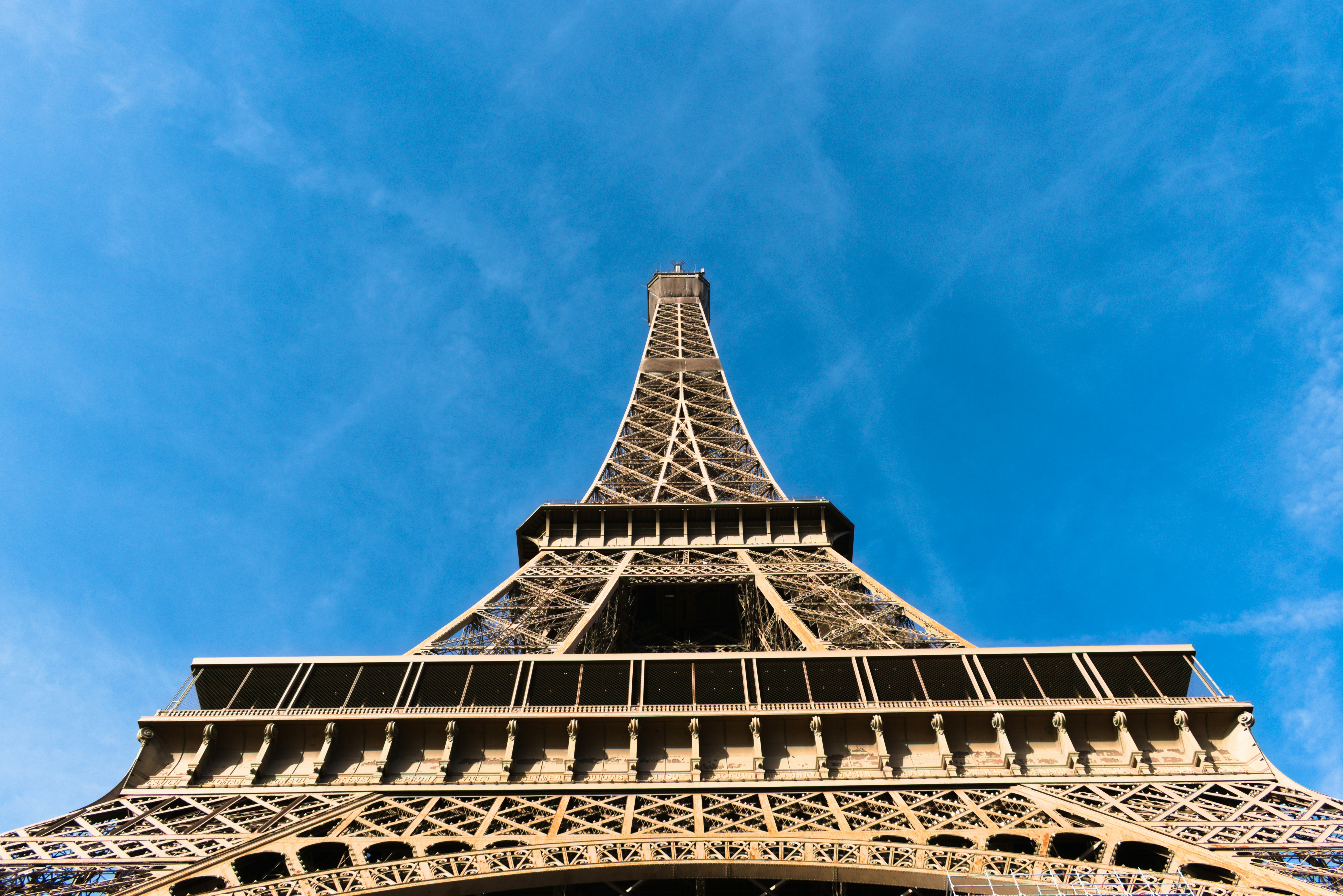 low angle photography of eiffel tower