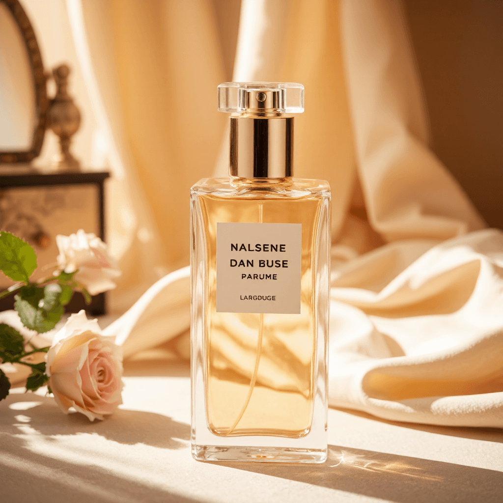product photography of perfume