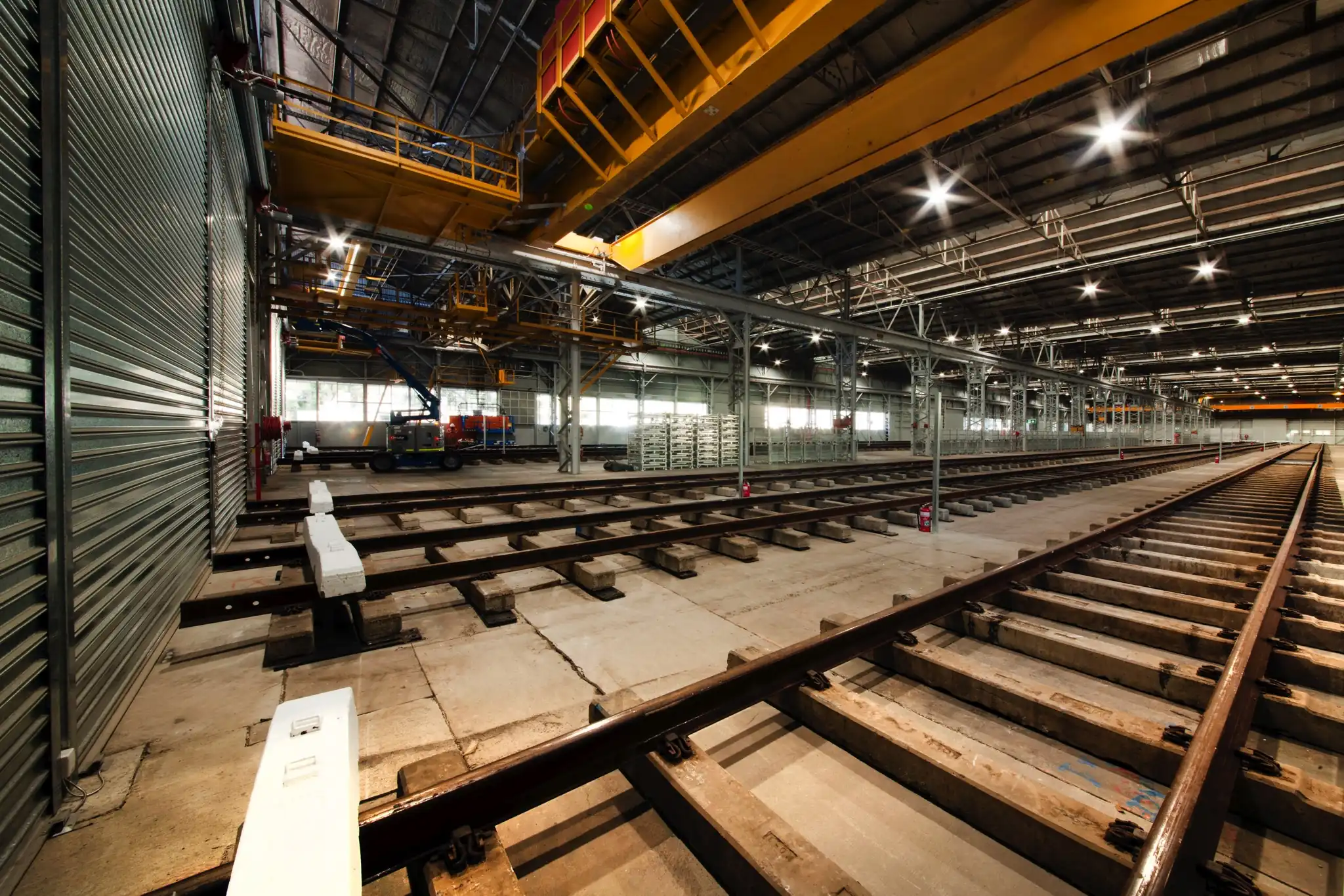 The inside of the Tank Annex at the Chullora Heritage Hub