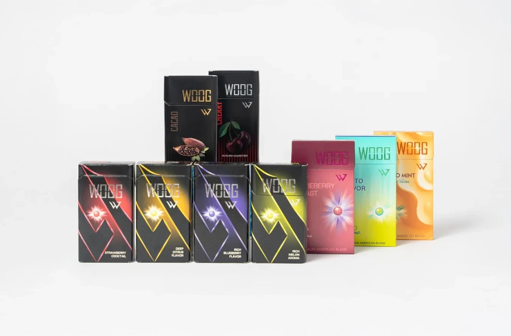 all Woog cigarette packs