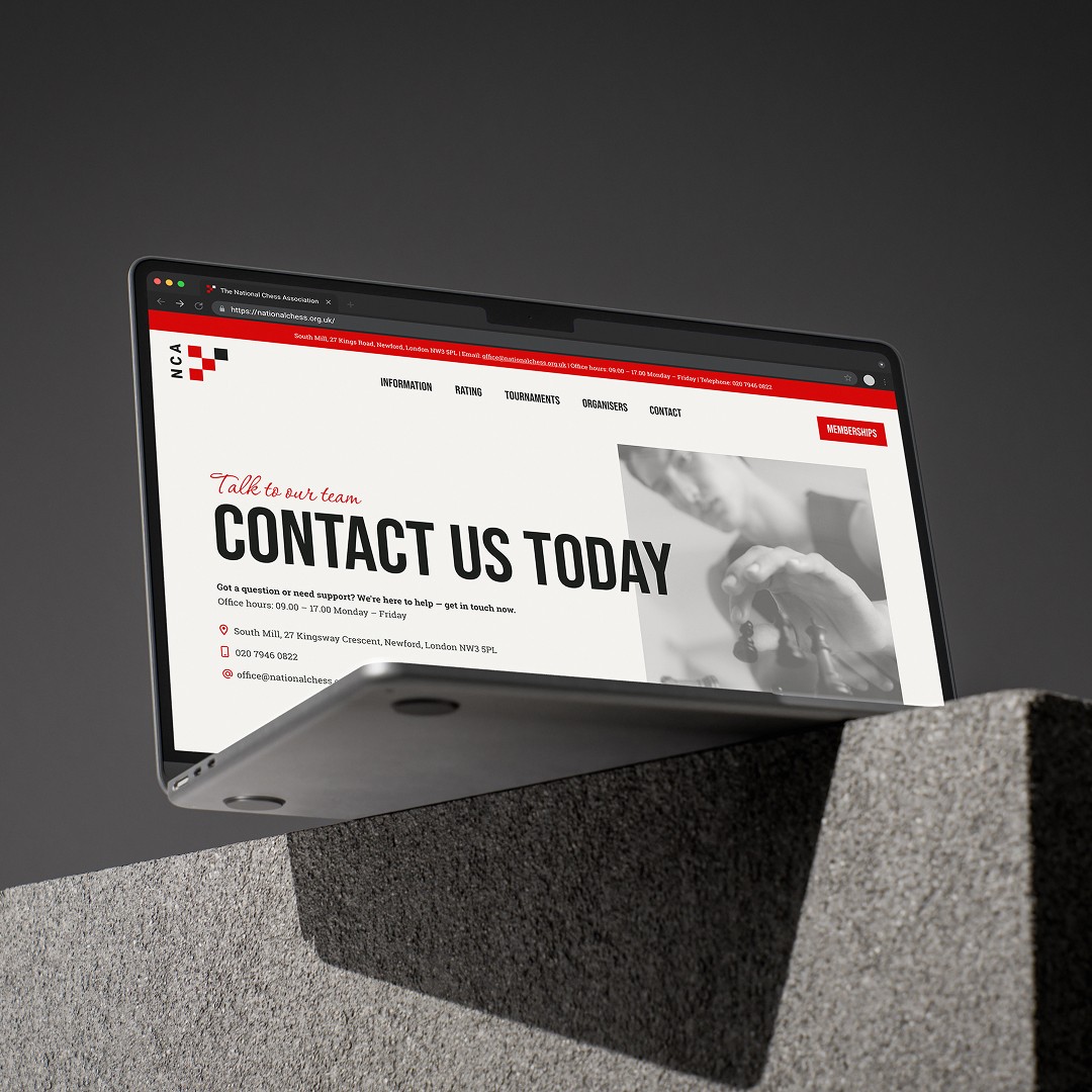 Pecometer Software UX/UI, Web and Brand Design - The NCA website template mockup