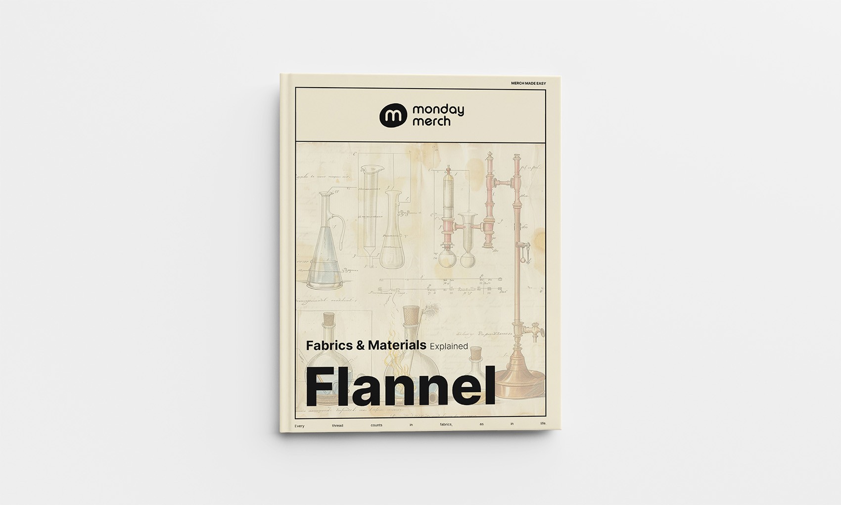 Monday Merch Telas y Materiales Libro de Franela