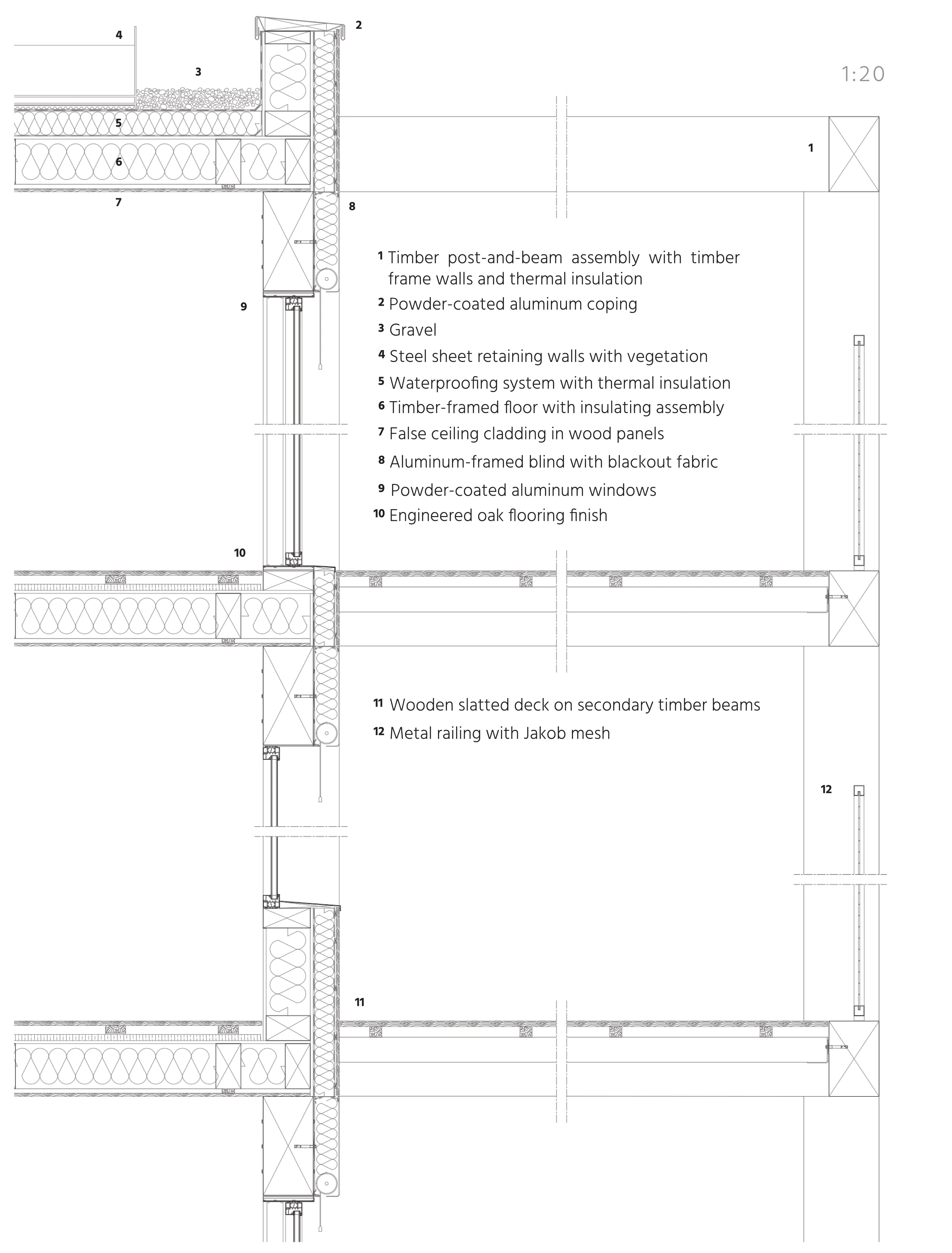 Collective housing plan detail