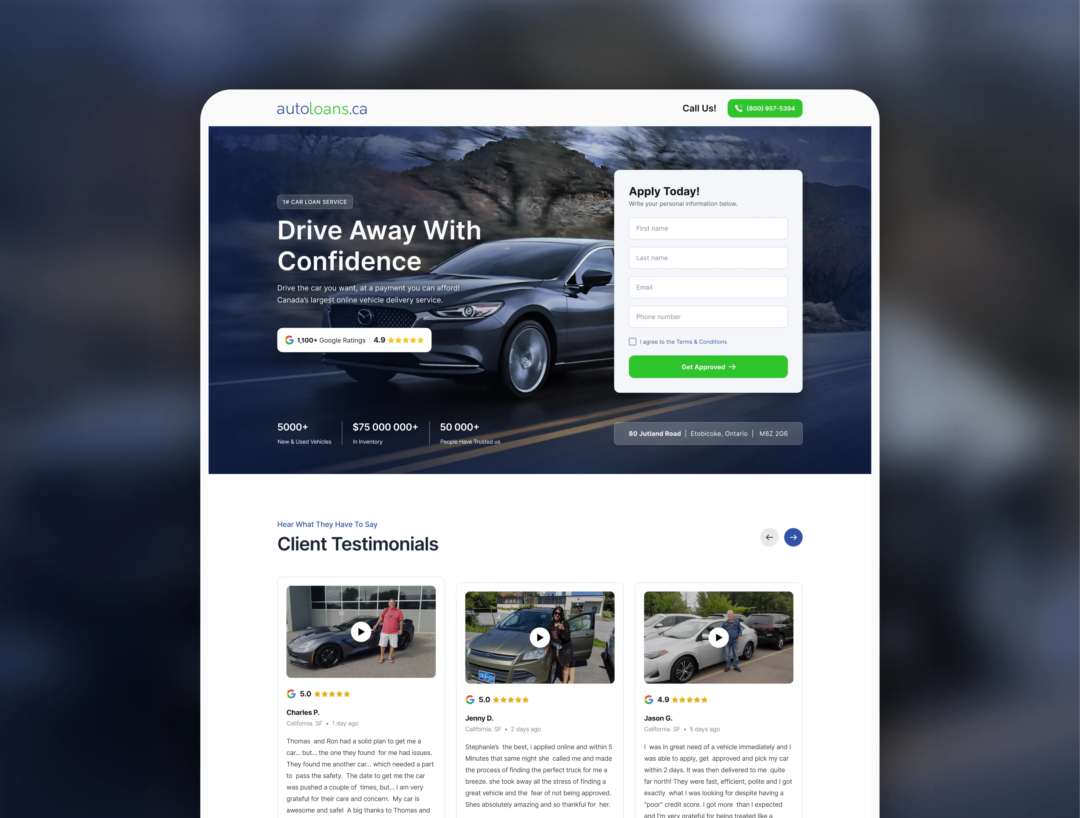 Banking Landing Page - Hero Section