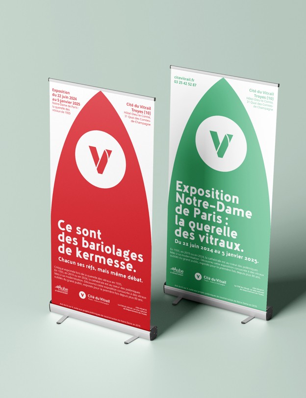 Kakémonos, Roll-up de l'exposition, concept Réfs.