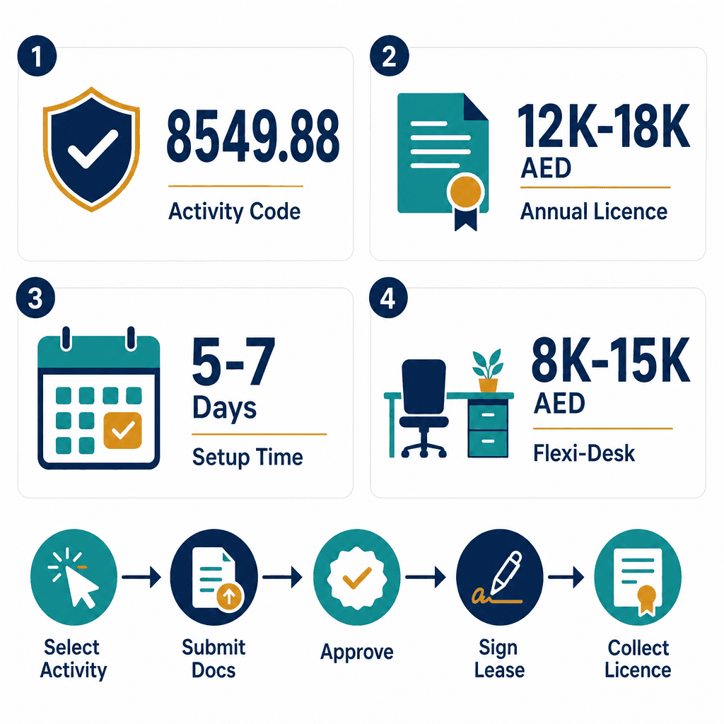 Infographic: Occupational Safety Training Business License in Dubai