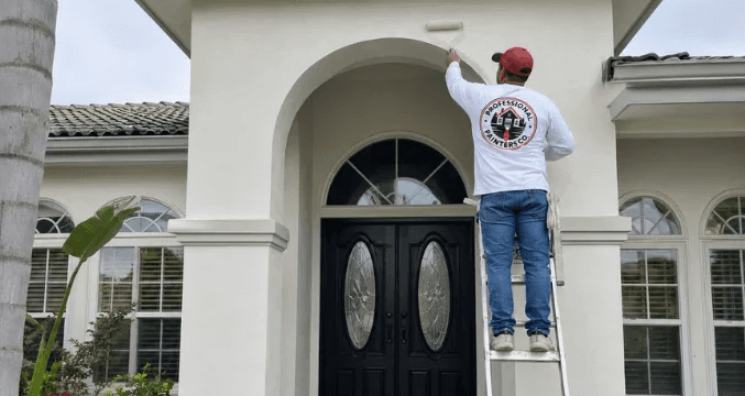Freshly painted home exterior by Professional Painters Co. in Fresno and Clovis