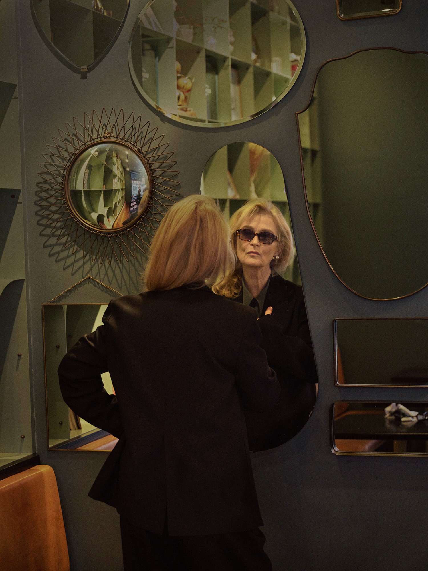 Thomas Klementsson portraits Lena Endre for Hultins Optik