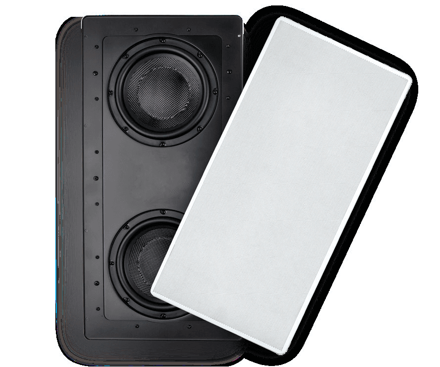 In-wall speaker with grill
