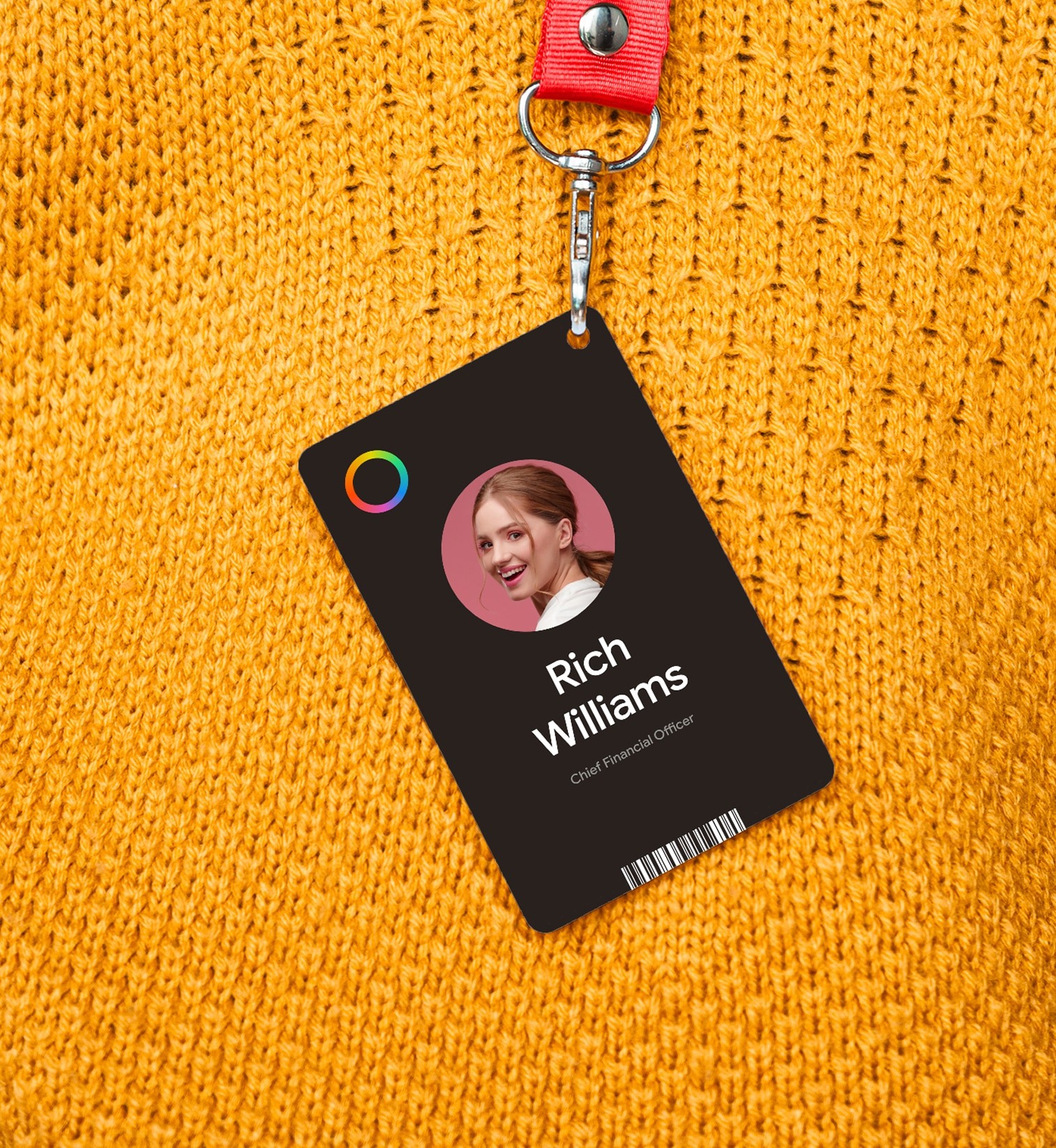 Person holding a blue LinkMatch branded mug while working on a laptop