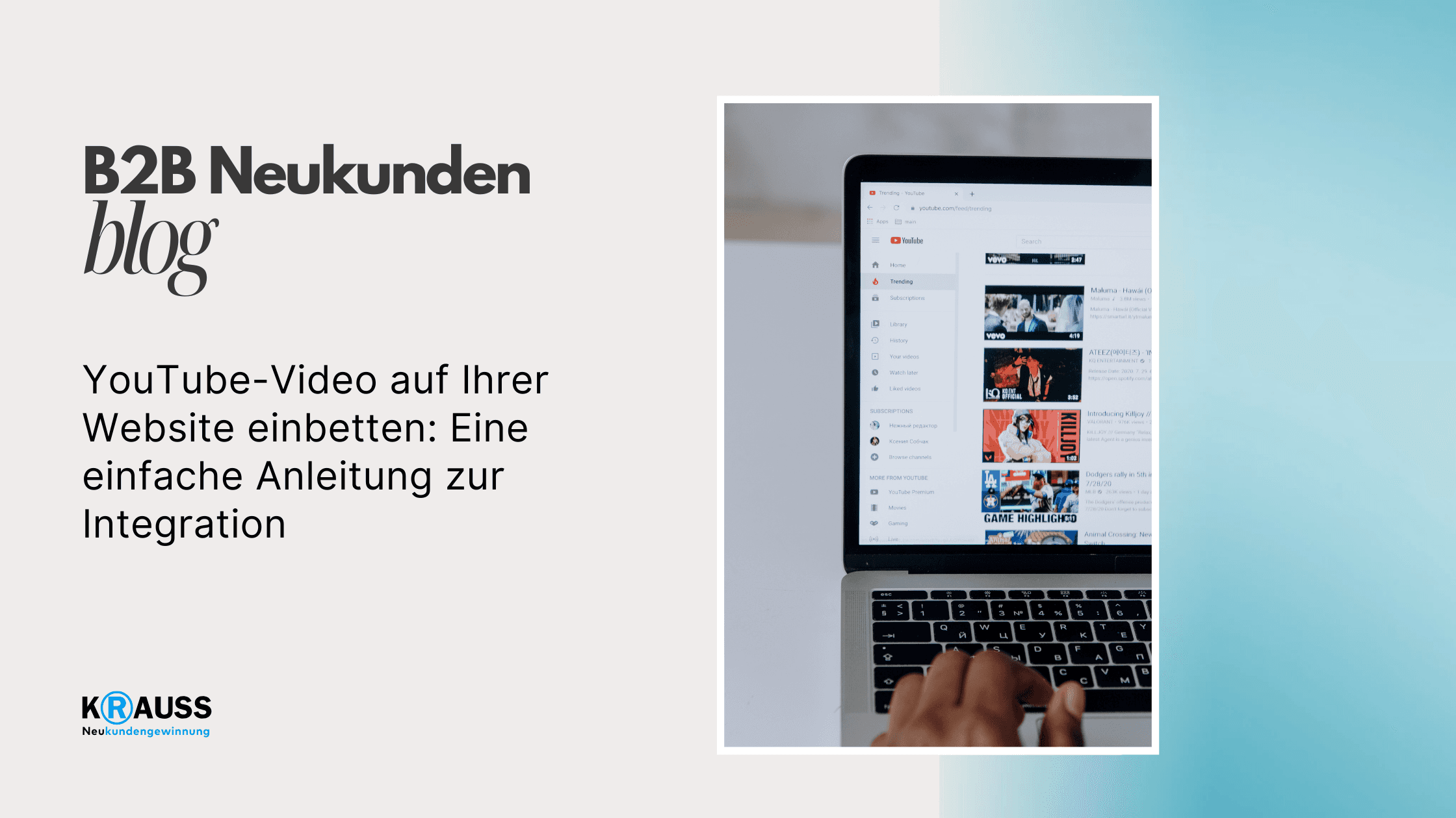 YouTube-Video auf Ihrer Website einbetten: Eine einfache Anleitung zur Integration