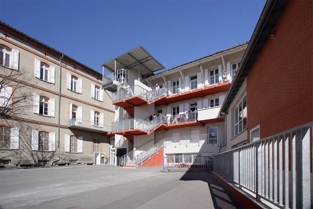 college des ursulines scolaire renovation toulouse tam architecture 4