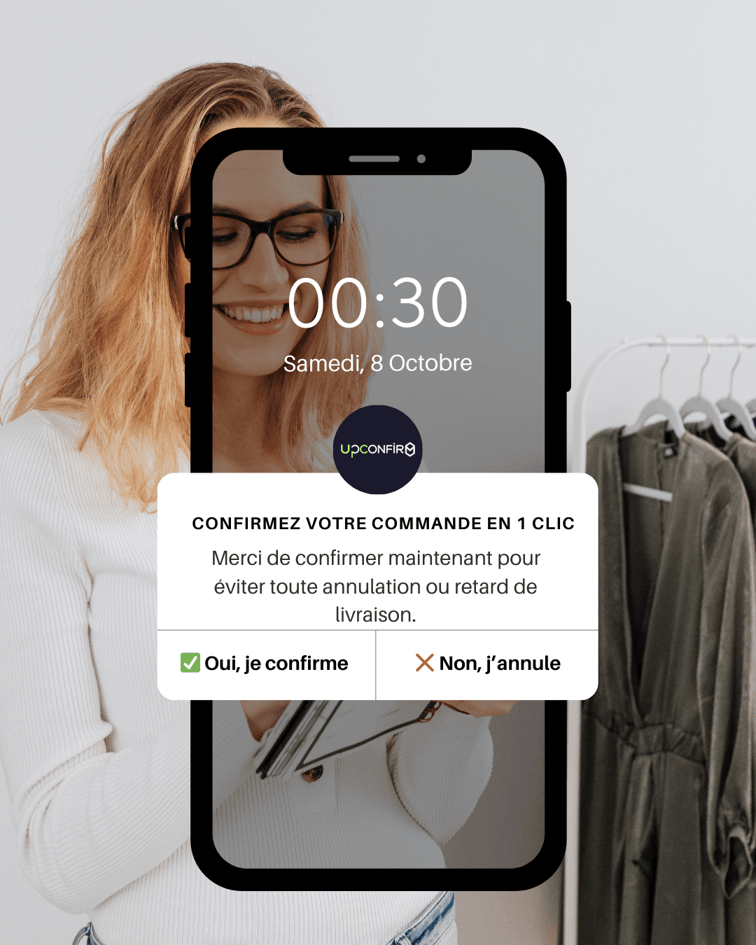 Agent IA WhatsApp UpConfirm pour le suivi client, la confirmation et la gestion des commandes COD