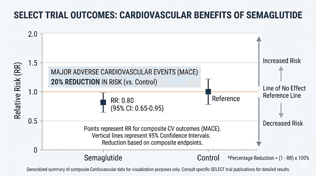 SELECT trial semaglutide cardiovascular outcomes data