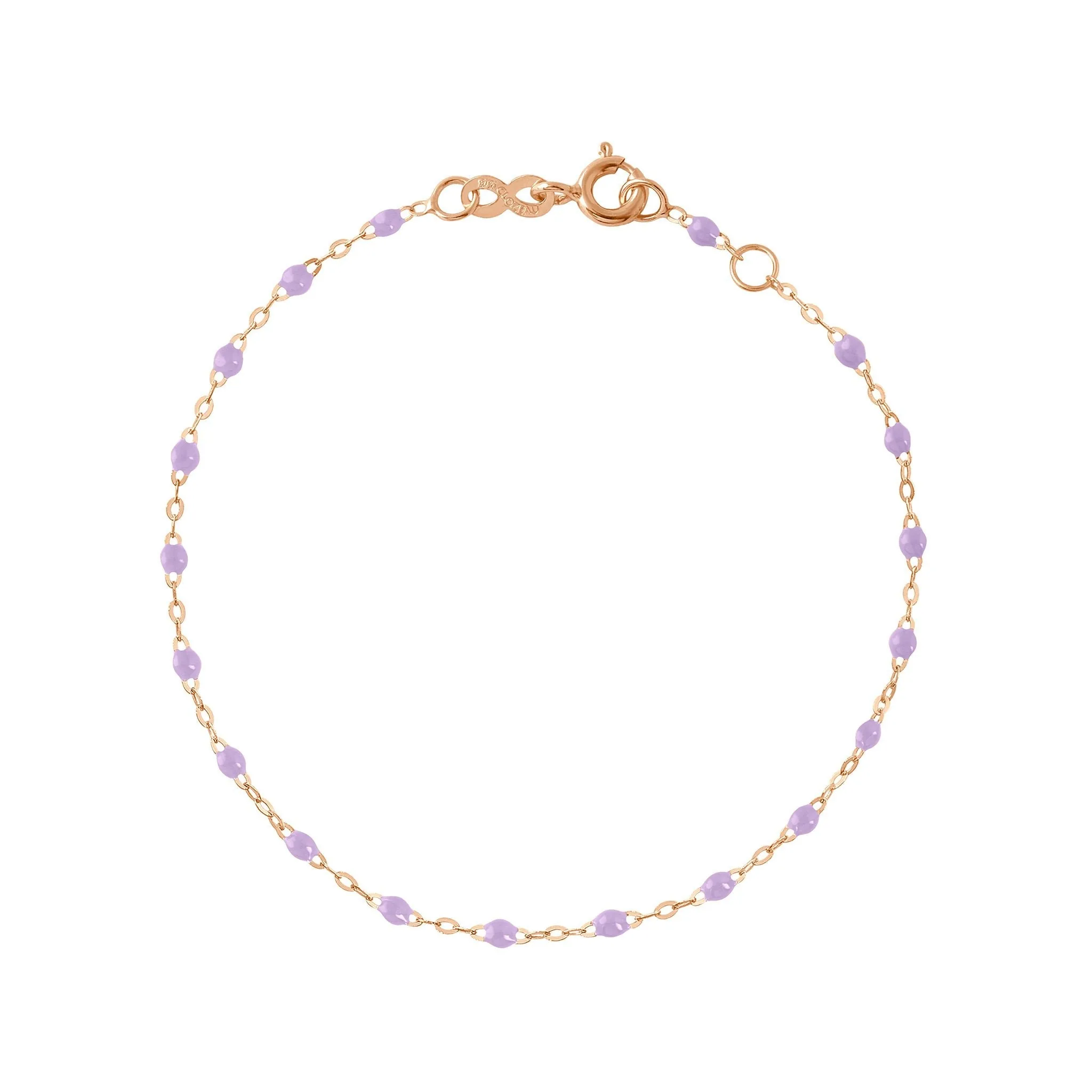Bracelet parme Classique Gigi, or rose