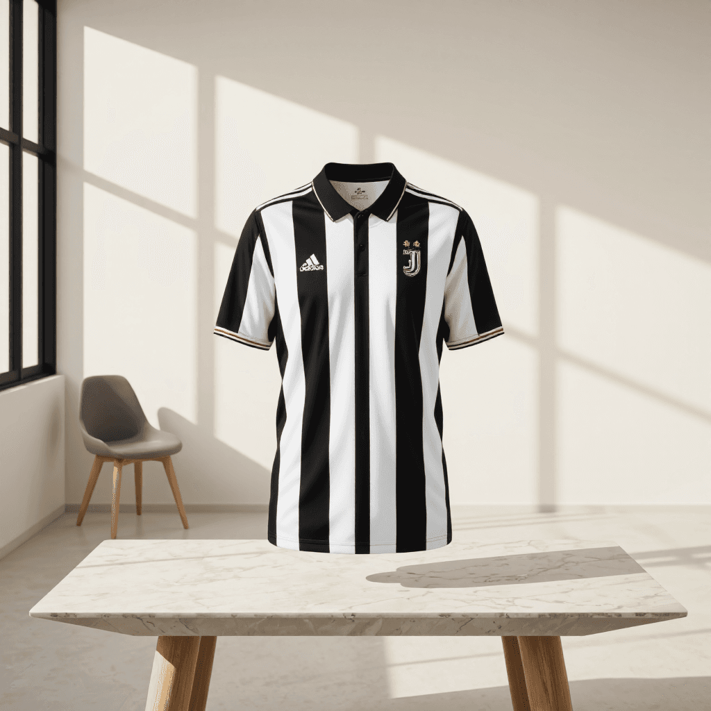product photography of a sports jersey