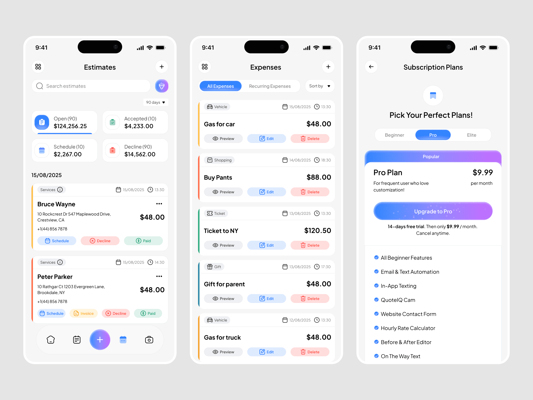Image of Servion Mobile App Design