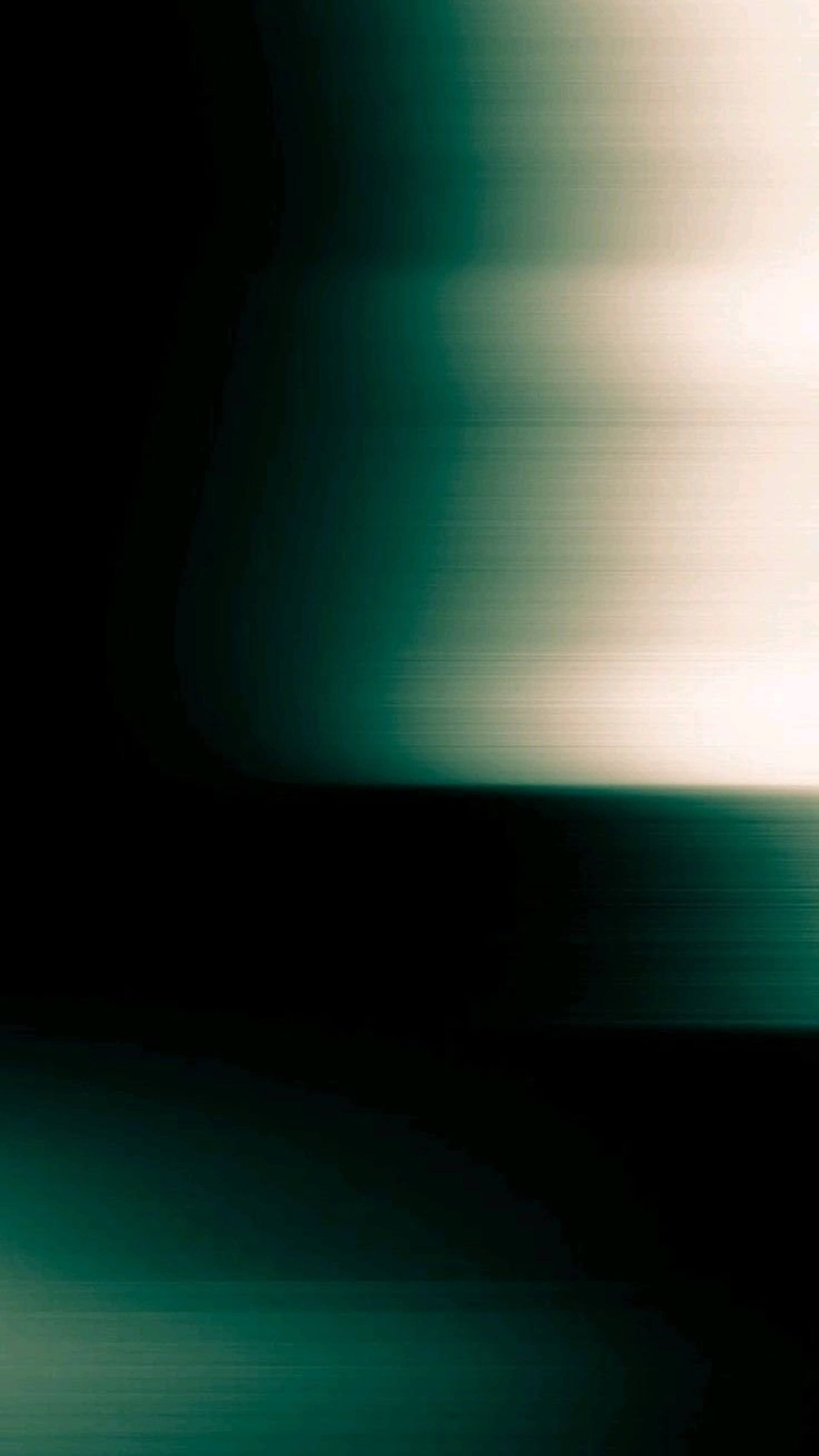 Abstract digital artwork featuring horizontal streaks of dark green, black, and pale beige. The image has a soft, blurred motion effect with a gradient transition from dark to light, creating a moody, cinematic feel.