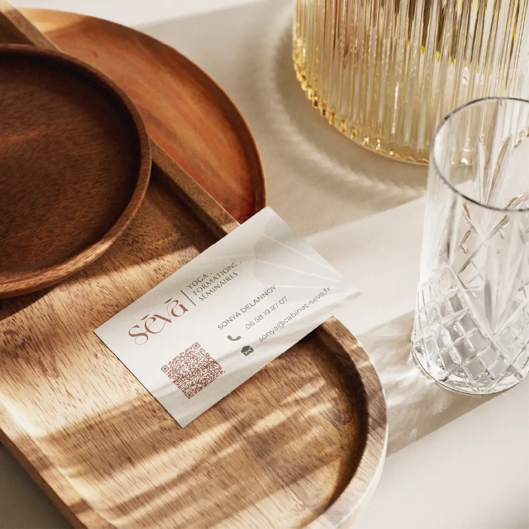 Mockup cartes de visite Seva