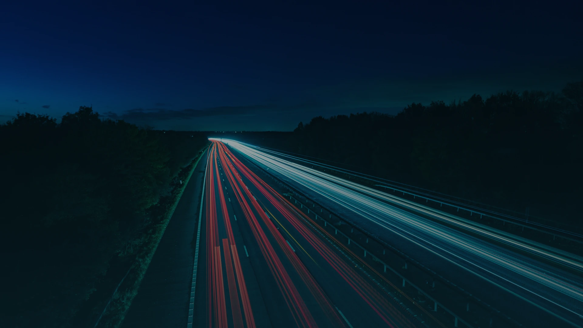 Lights from transport at night