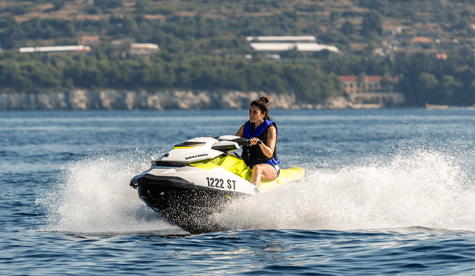 Group of men surfing