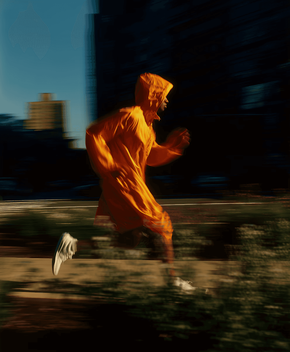 a man running
