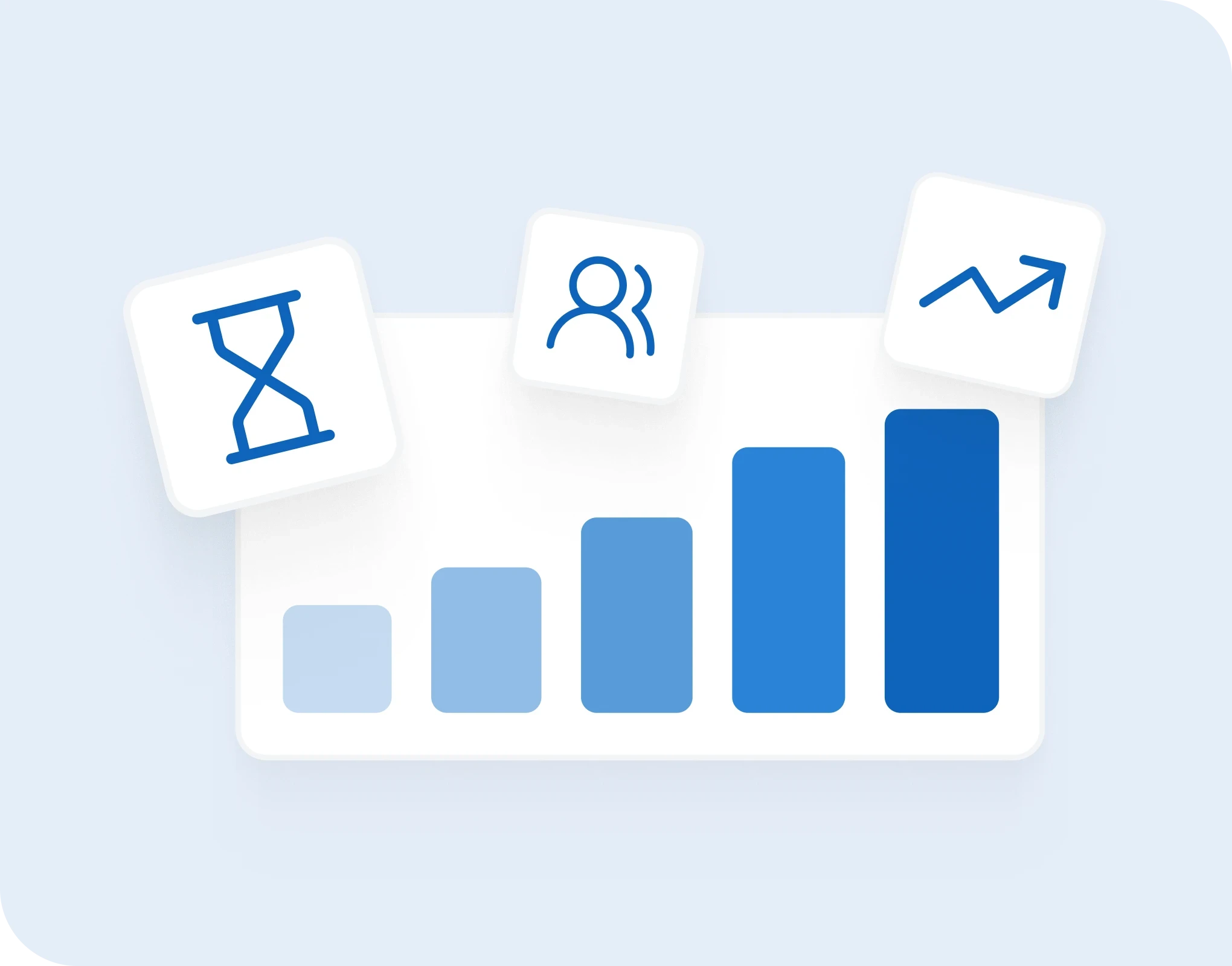 Graphique de croissance montrant l'amélioration de l'efficacité opérationnelle et de la productivité des équipes de planification.