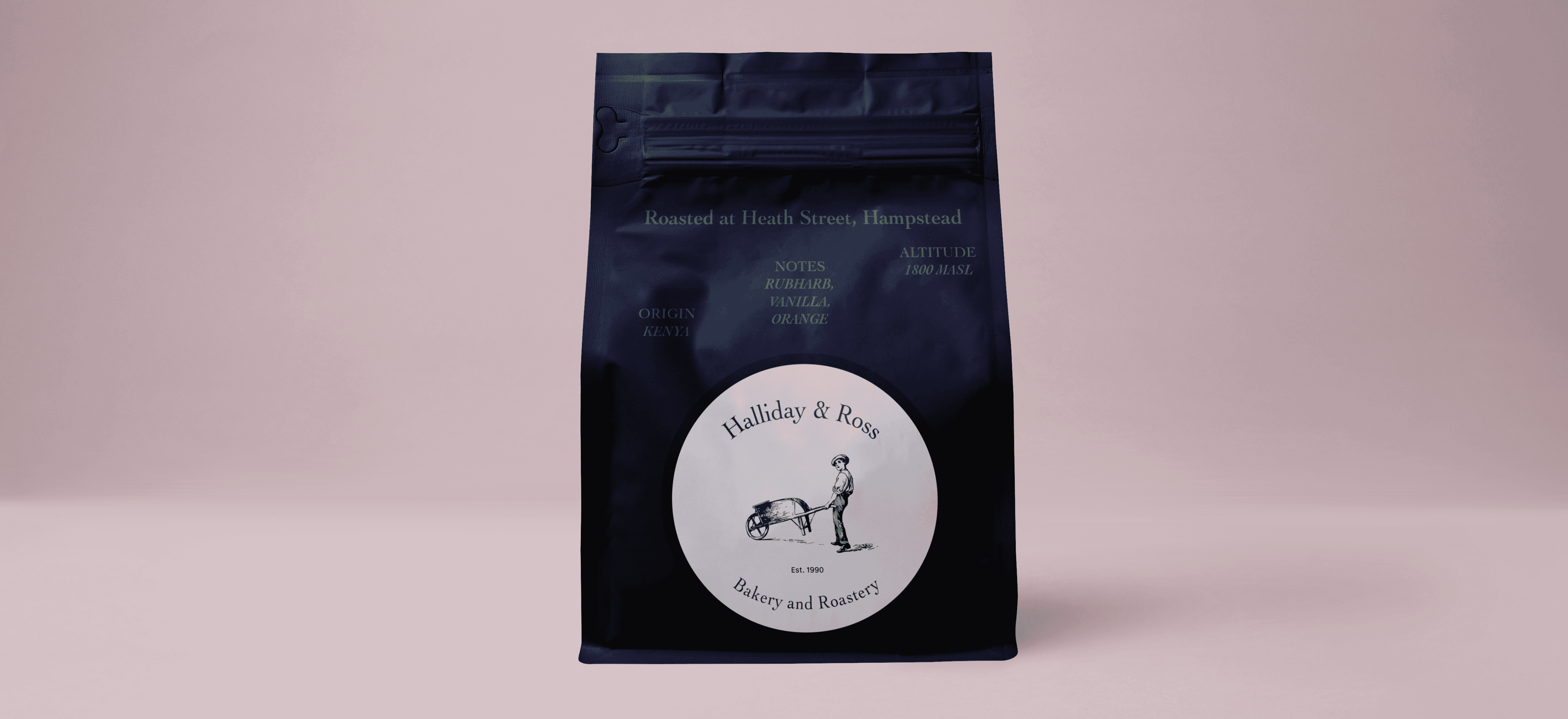 Halliday and Ross Bakery and Roastery Coffee Bag with Logo