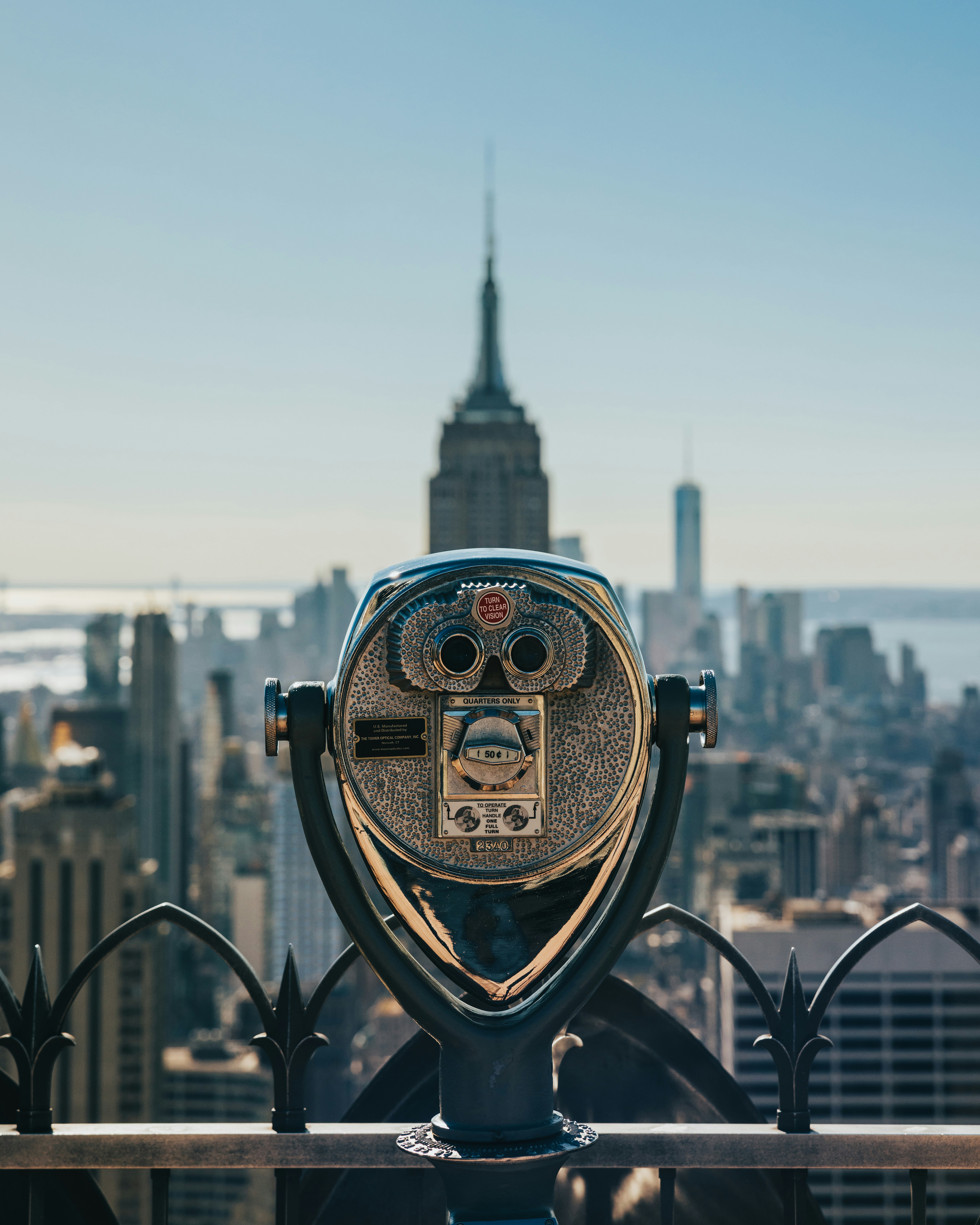 a view of a city from a top of a building