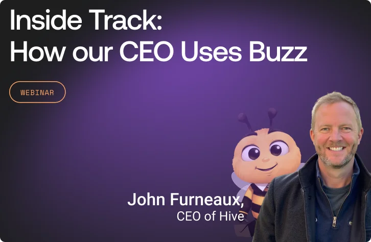 Hive CEO with Buzz