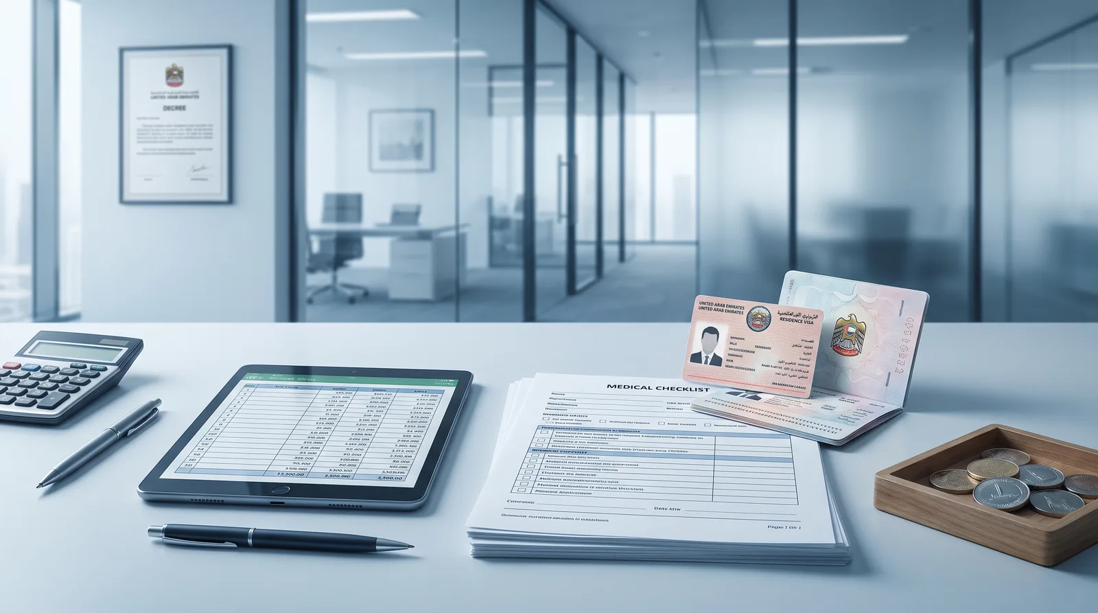 Hiring staff Dubai company with visa file and signed offer letter
