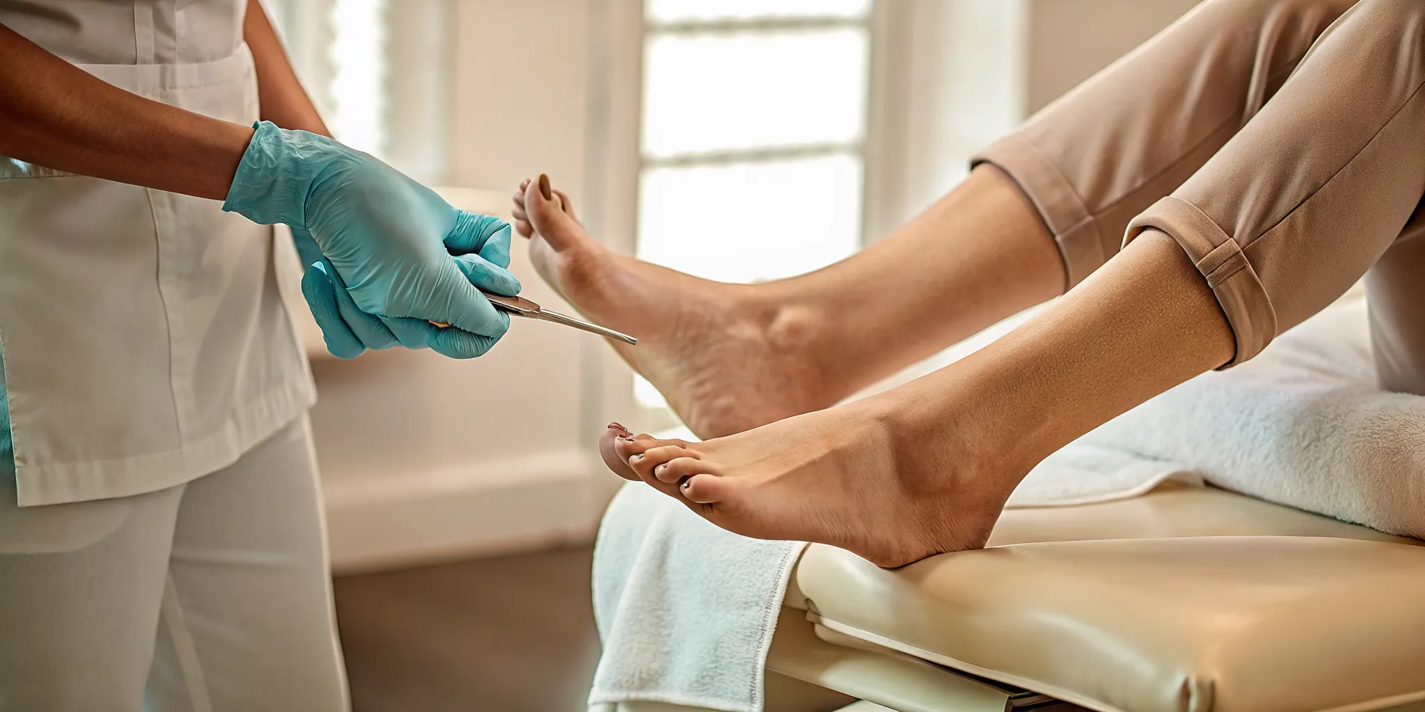 A podiatrist helps get rid of calluses on feet for permanent relief.