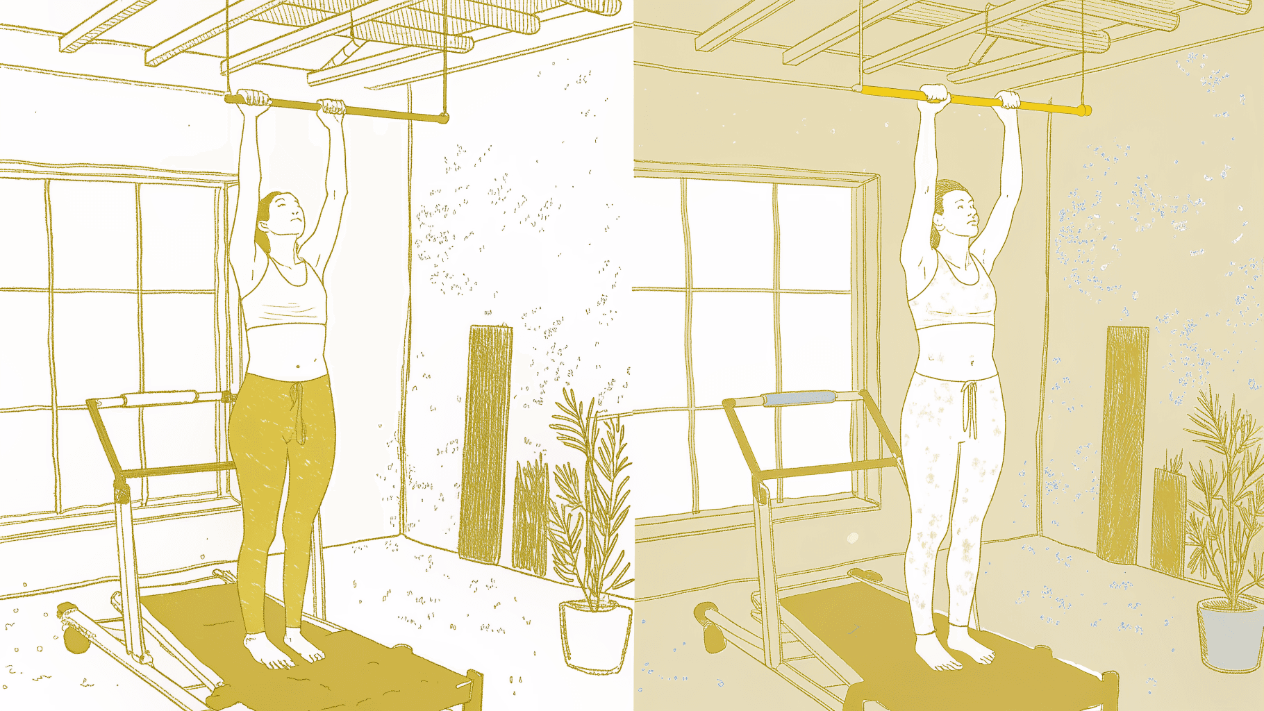  Pilates Reformer spring resistance activating deep core muscles versus hitting a plateau ceiling