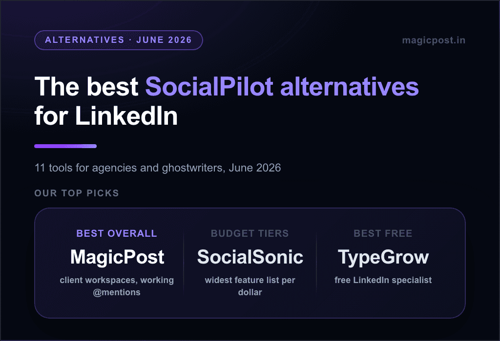 Banner de alternativas de SocialPilot