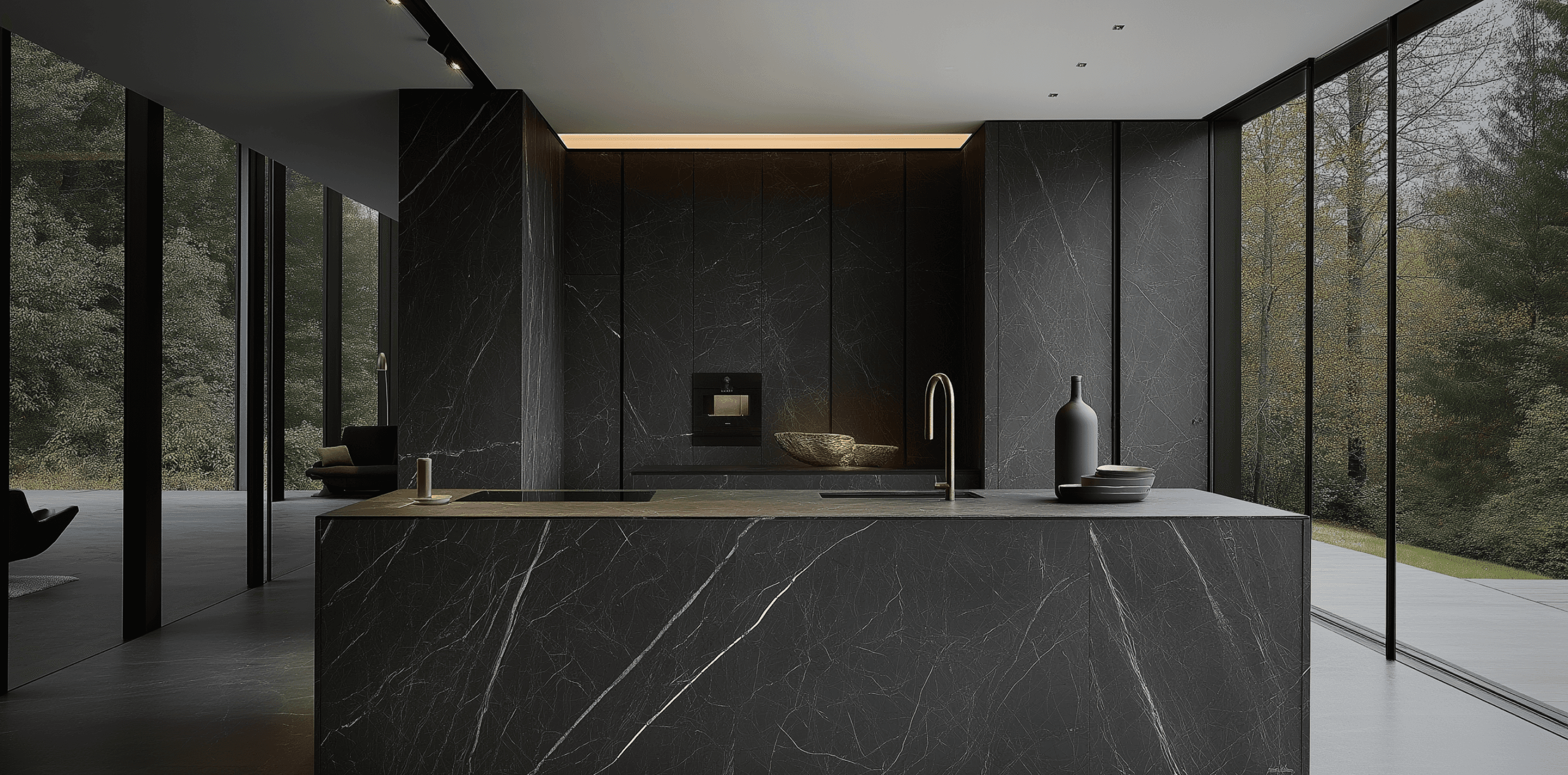 Black Marble & Granit Kitchen - Uniiqo Berlin