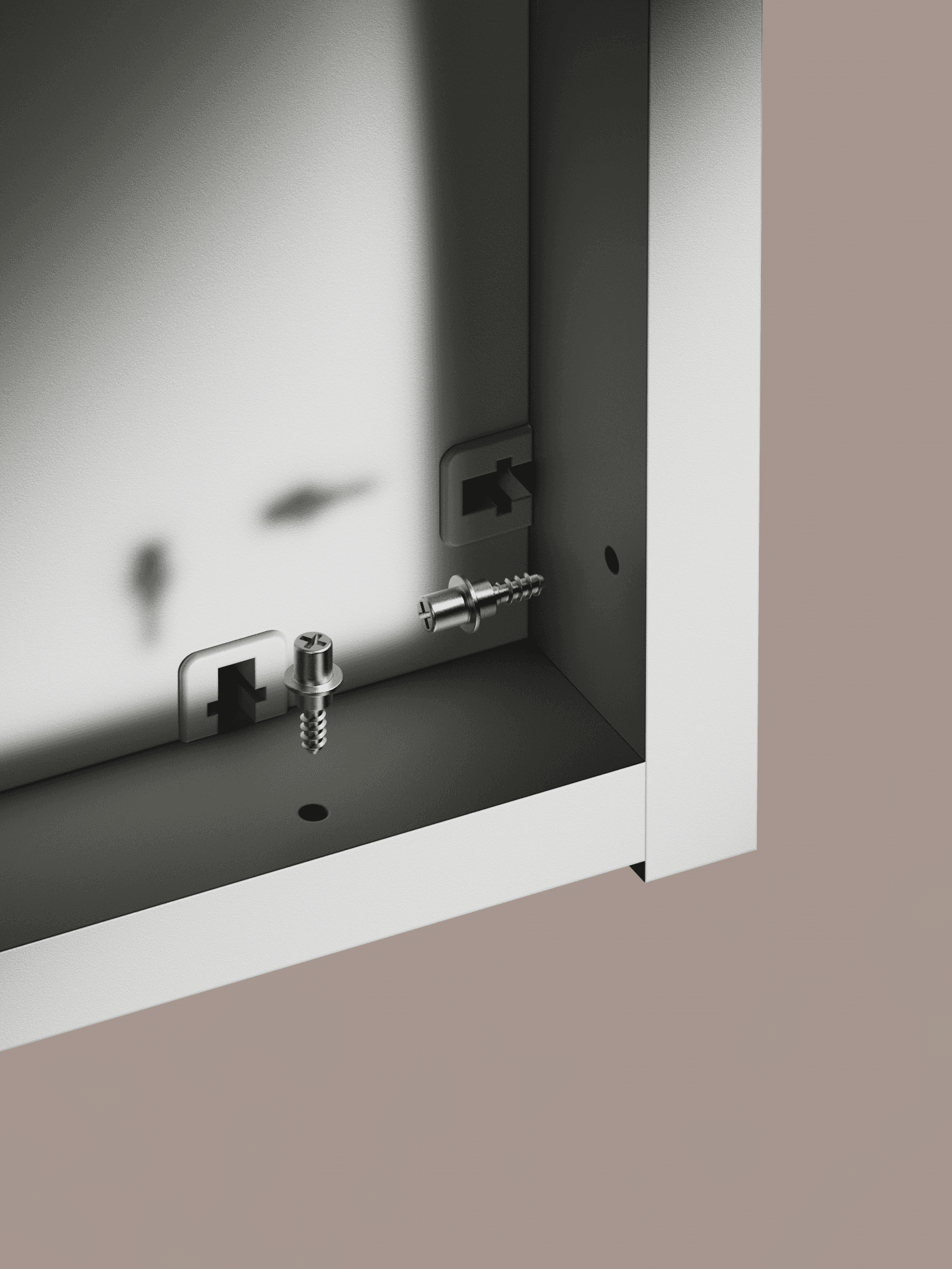 Editorial portrait of a woman in red