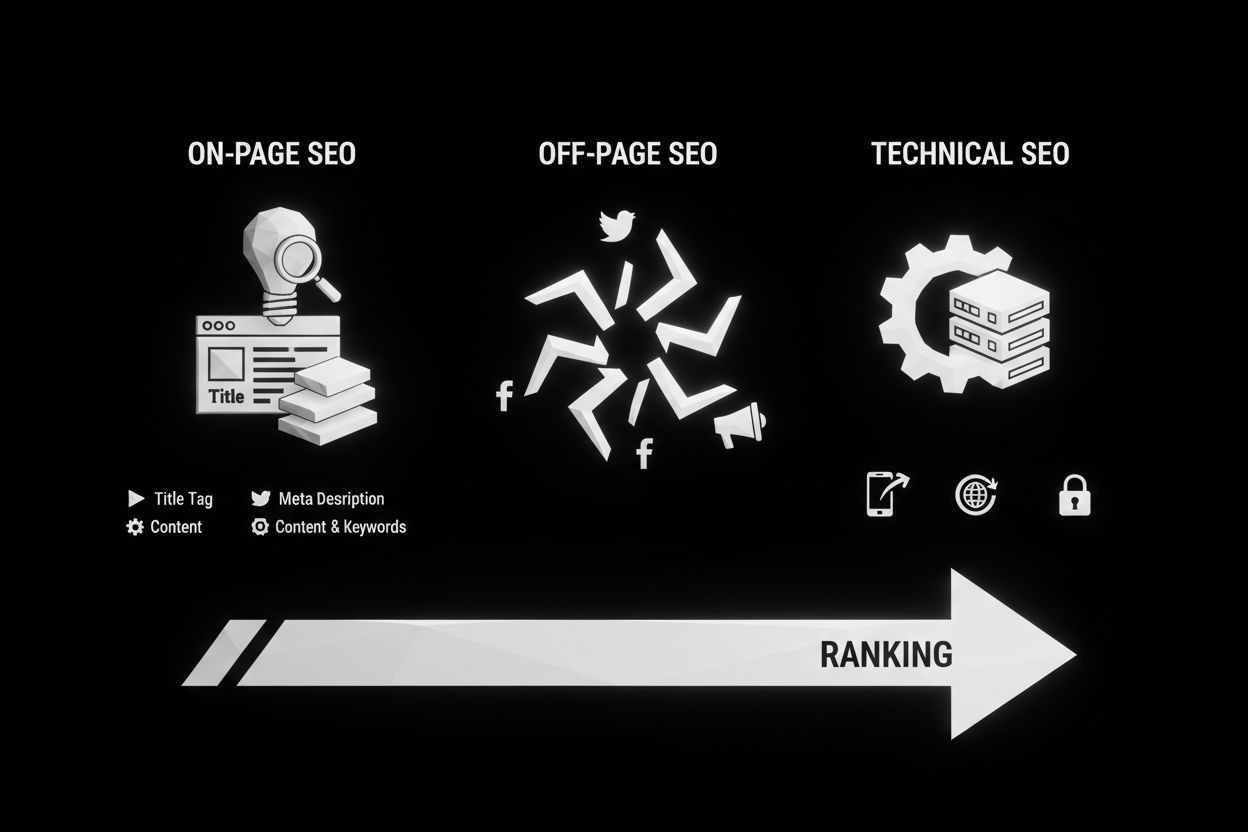 Three pillars of SEO