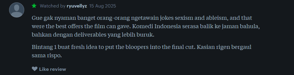 Komentar Penonton